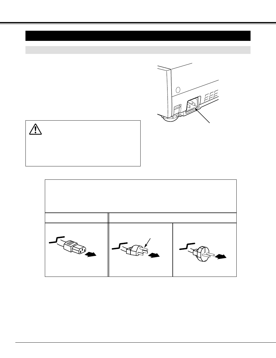 Setting-up the projector, Preparation, Connecting the ac power cord | Projector side ac outlet side | BOXLIGHT SP-5t User Manual | Page 8 / 40