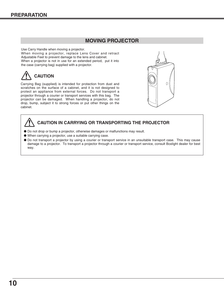 BOXLIGHT CP-305t User Manual | Page 10 / 44