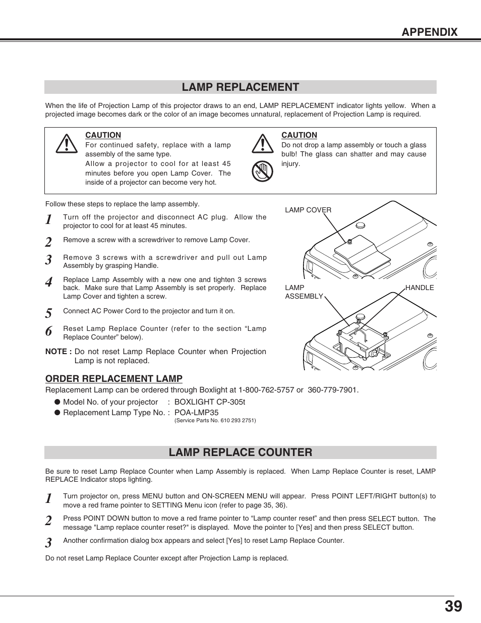 BOXLIGHT CP-305t User Manual | Page 39 / 44