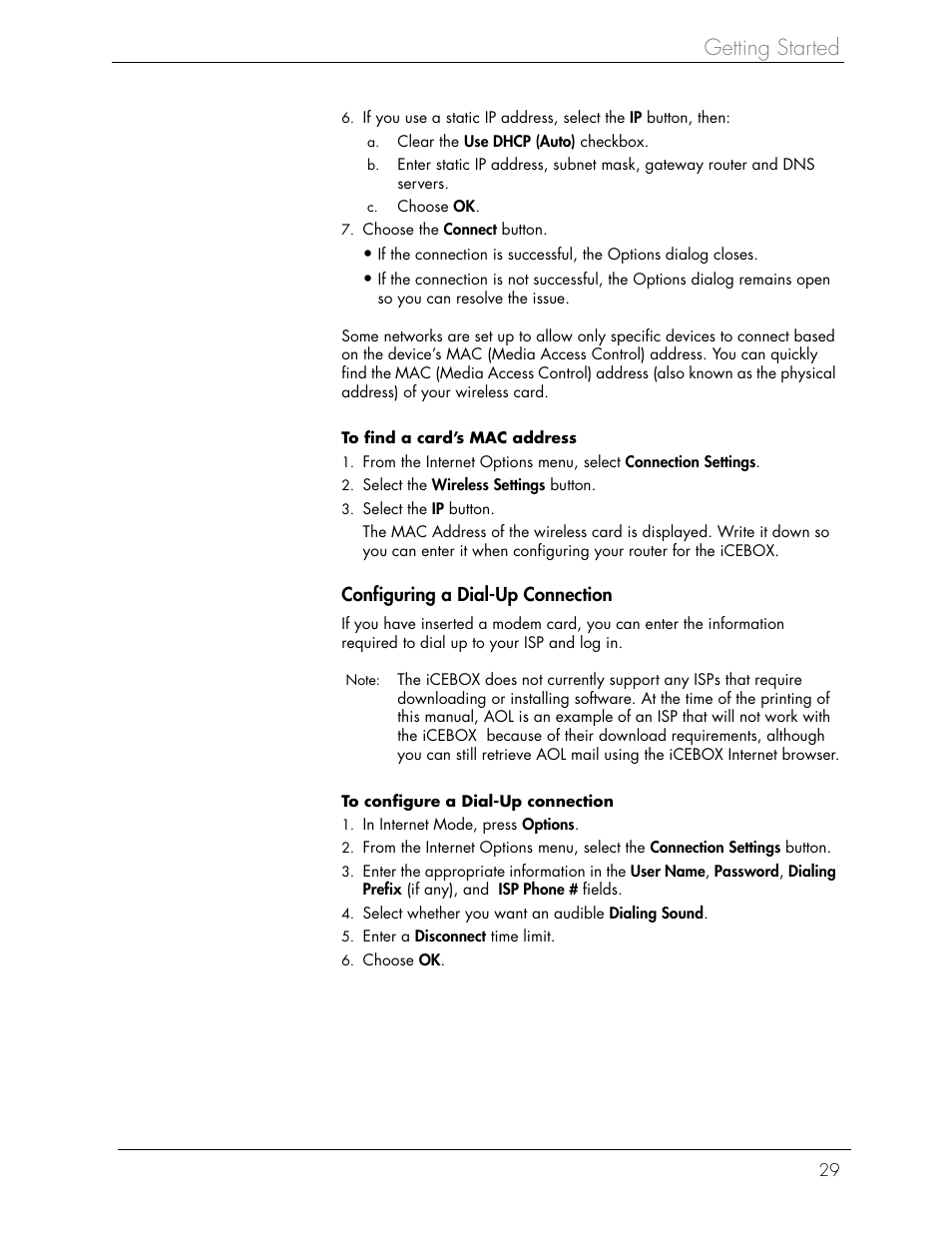 Getting started | Beyond icebox countertop User Manual | Page 33 / 70