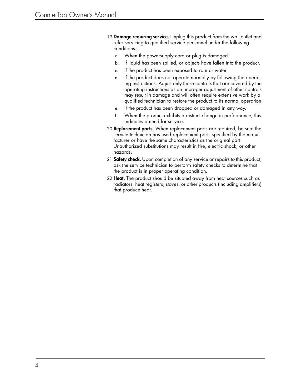 Countertop owner’s manual | Beyond icebox countertop User Manual | Page 8 / 70