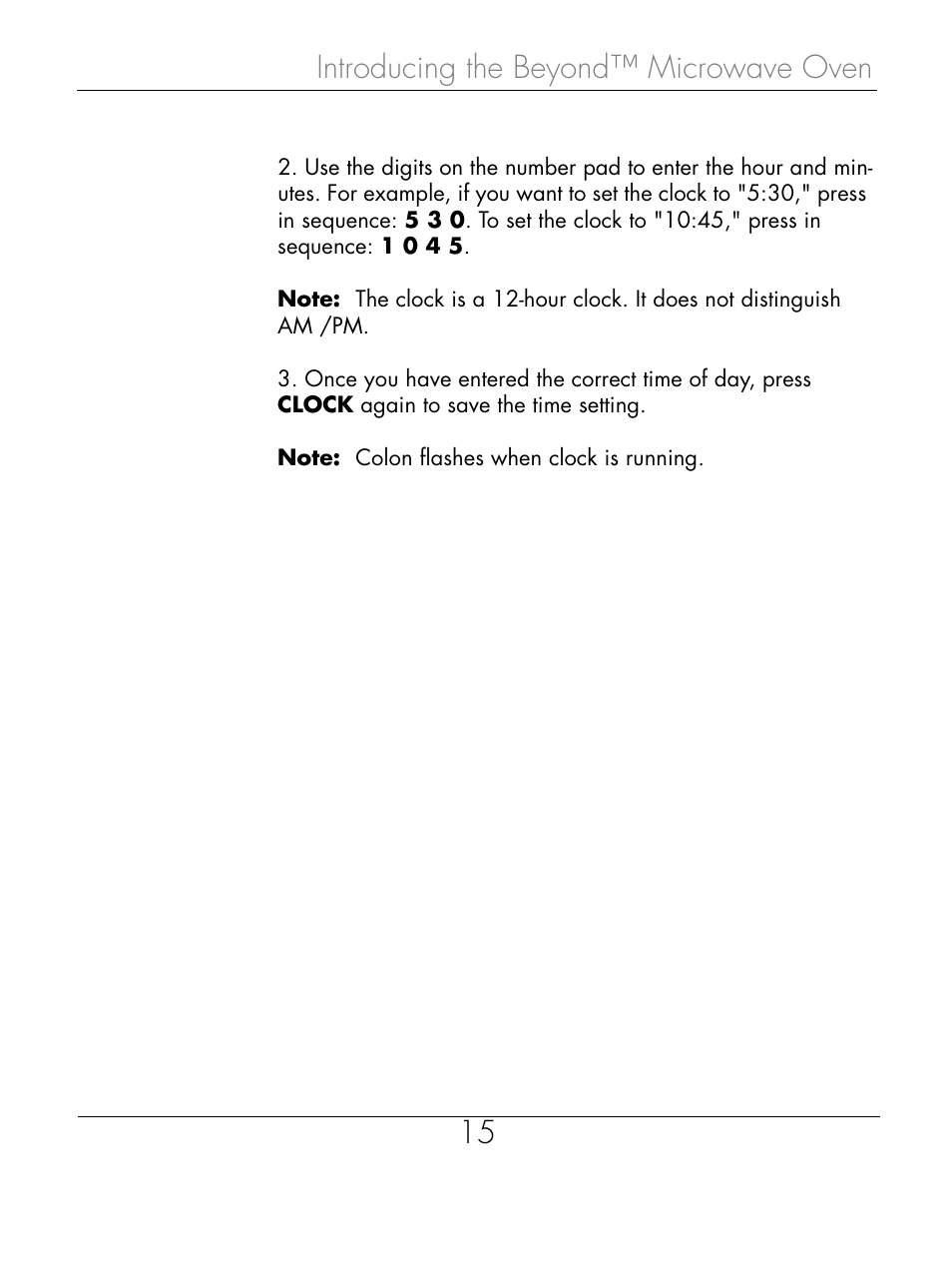 Introducing the beyond™ microwave oven 15 | Beyond Microwace Oven User Manual | Page 17 / 86