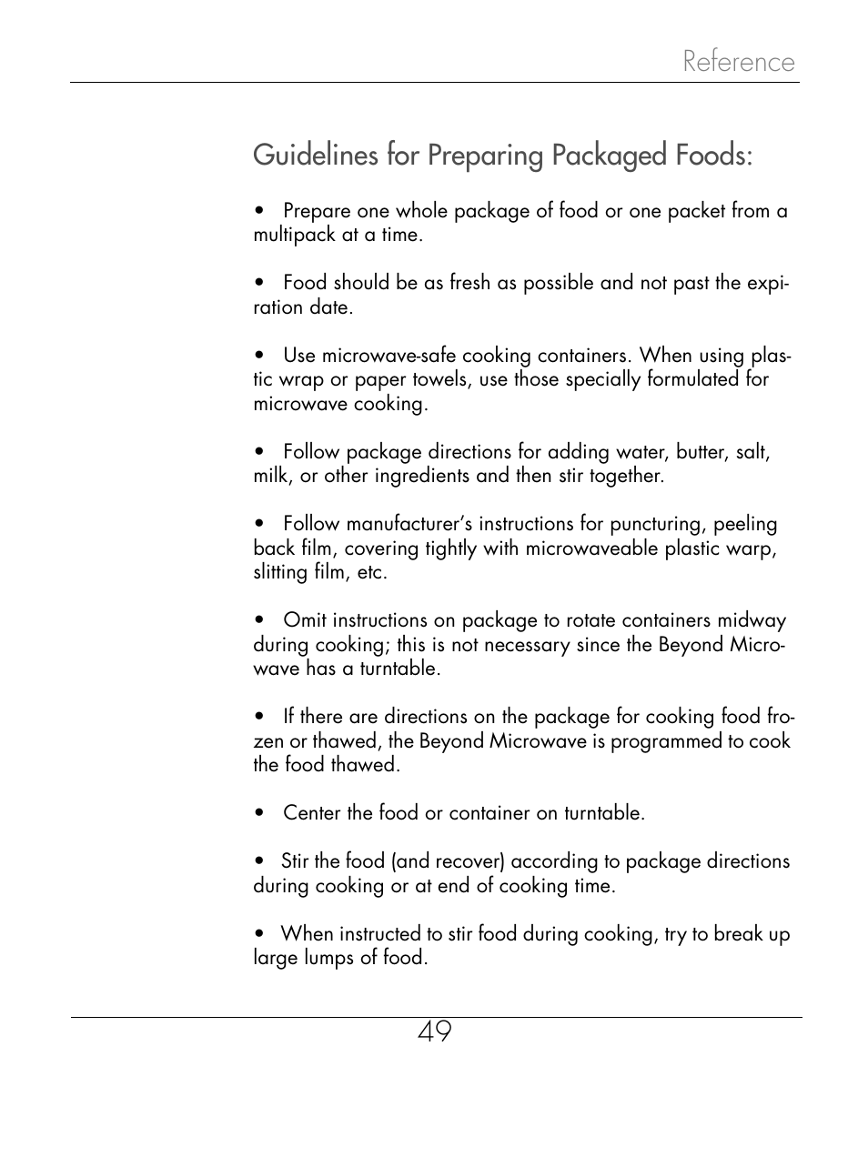 Beyond Microwace Oven User Manual | Page 51 / 86