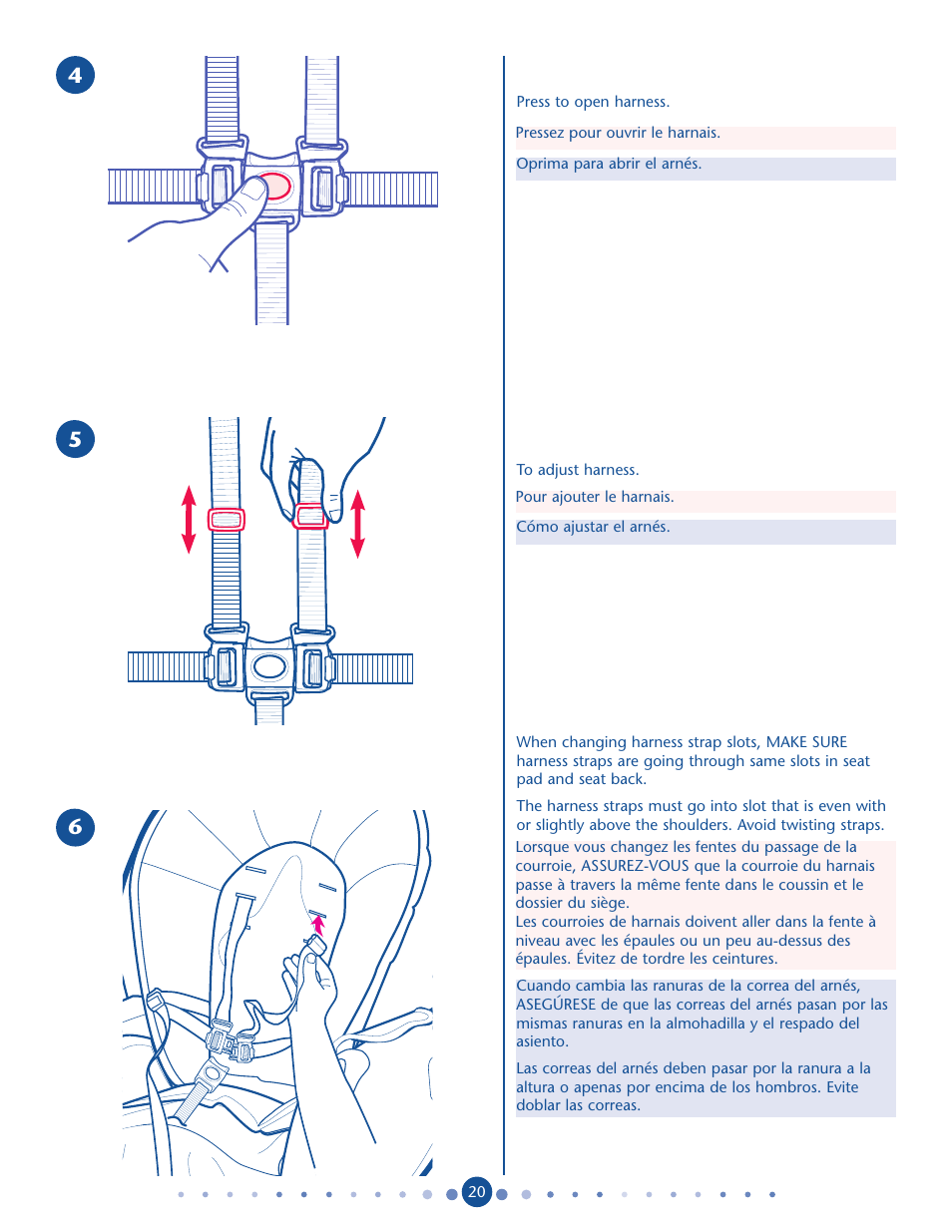 Graco Blossom User Manual | Page 20 / 36