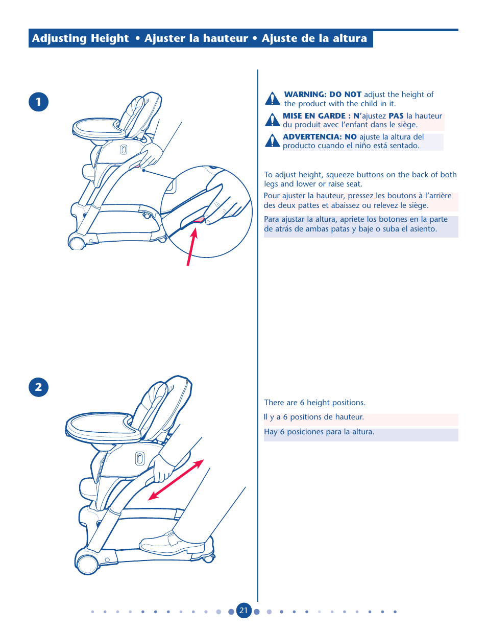 Graco Blossom User Manual | Page 21 / 36