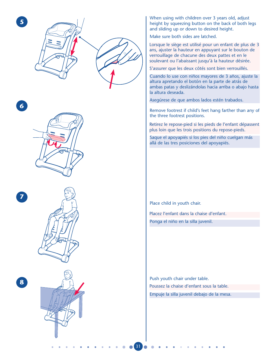 Graco Blossom User Manual | Page 31 / 36