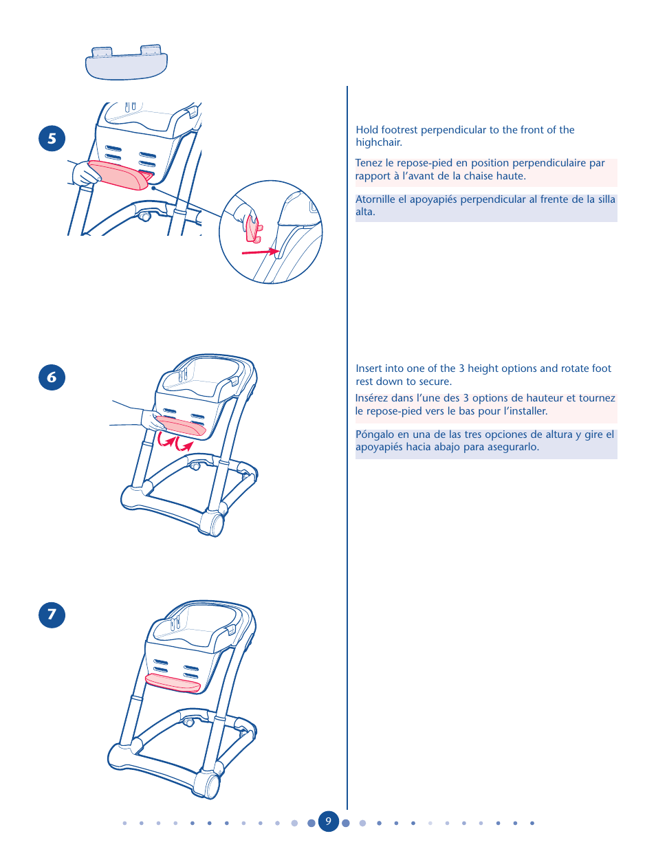 Graco Blossom User Manual | Page 9 / 36