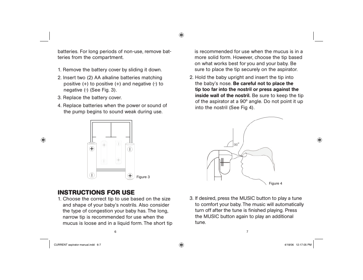 Instructions for use | Bebe Sounds NASALCLEAR #BR140 User Manual | Page 4 / 15