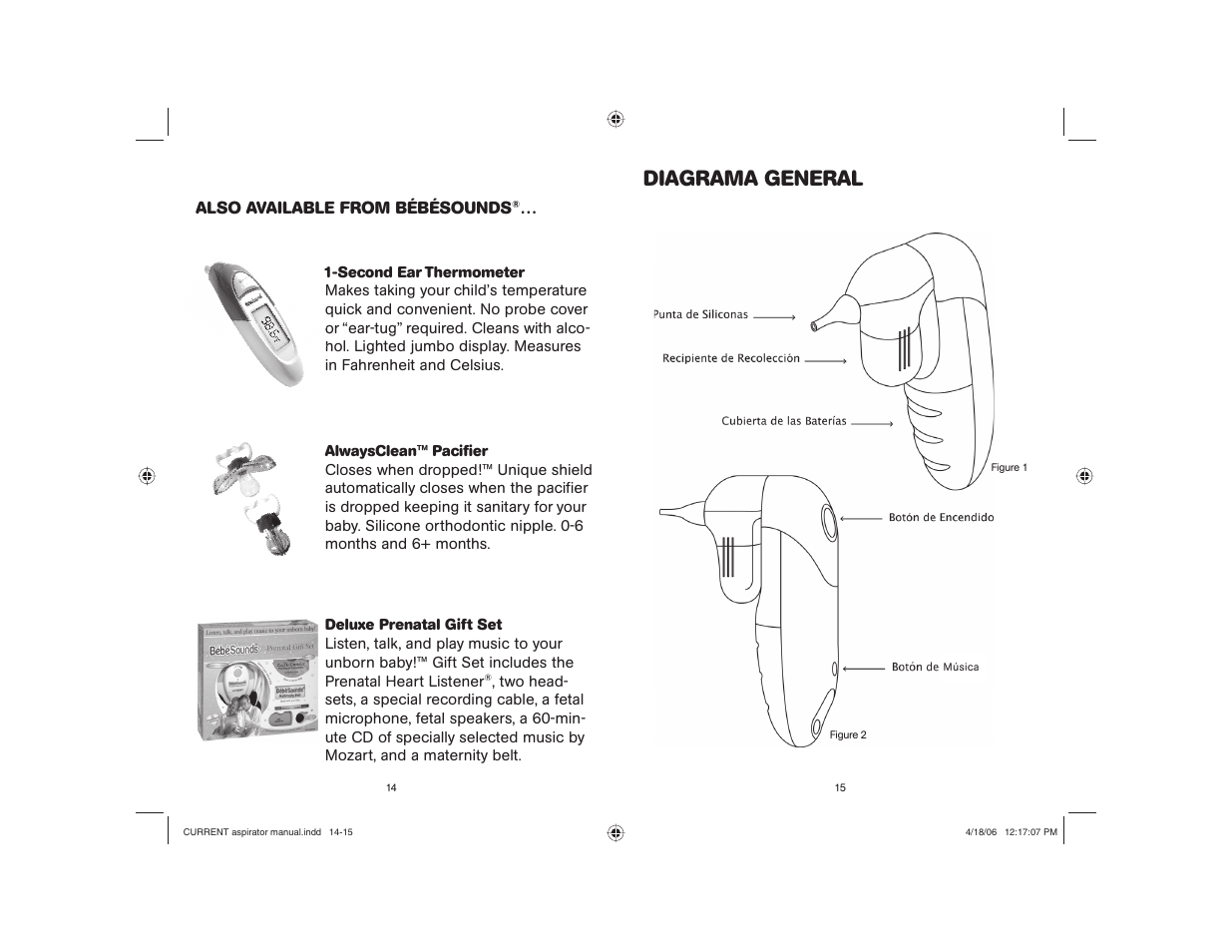 Diagrama general | Bebe Sounds NASALCLEAR #BR140 User Manual | Page 8 / 15