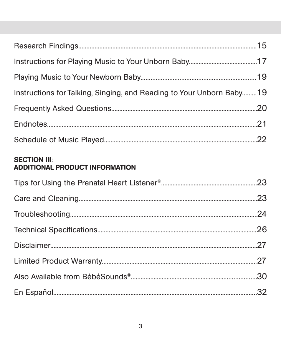 Bebe Sounds Be005 User Manual | Page 3 / 61