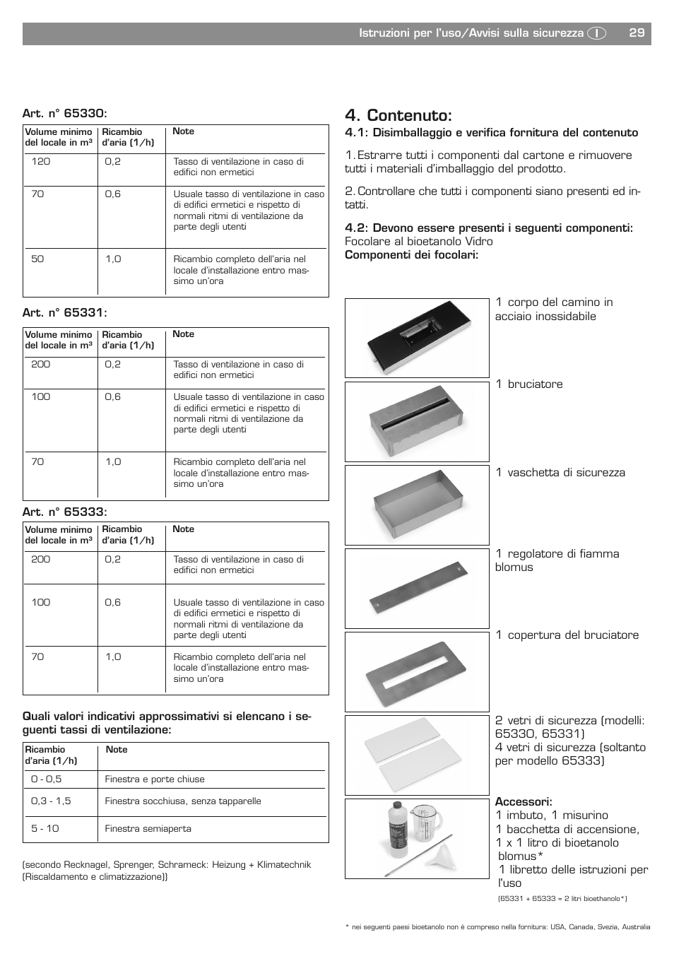 Contenuto | Blomus PURE LIFE 65330 User Manual | Page 29 / 40