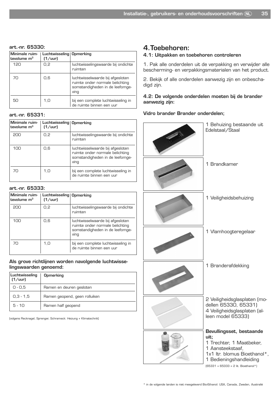 Toebehoren | Blomus PURE LIFE 65330 User Manual | Page 35 / 40