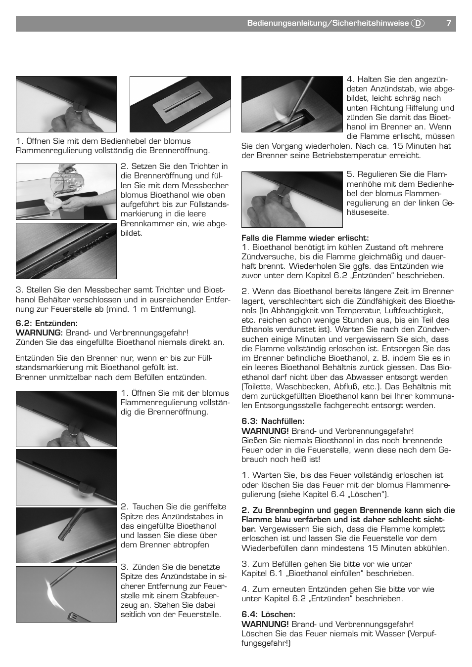 Blomus PURE LIFE 65330 User Manual | Page 7 / 40