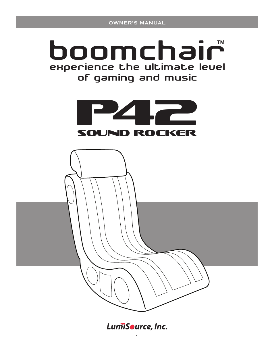 BoomChair P42 User Manual | 8 pages