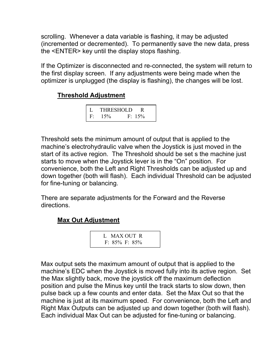 OEM Controls AroTrak Optimizer Adjustment Procedure User Manual | Page 3 / 4