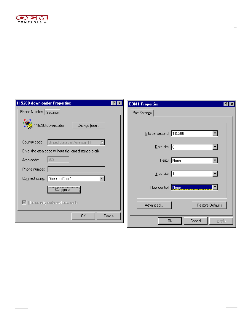 Setting up hyper terminal | OEM Controls CANBus Product Line User Manual | Page 29 / 38