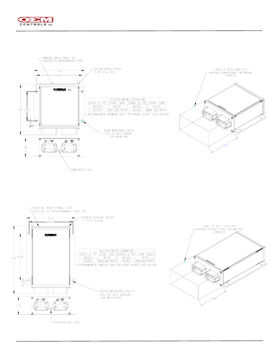 OEM Controls CANBus Product Line User Manual | Page 6 / 38