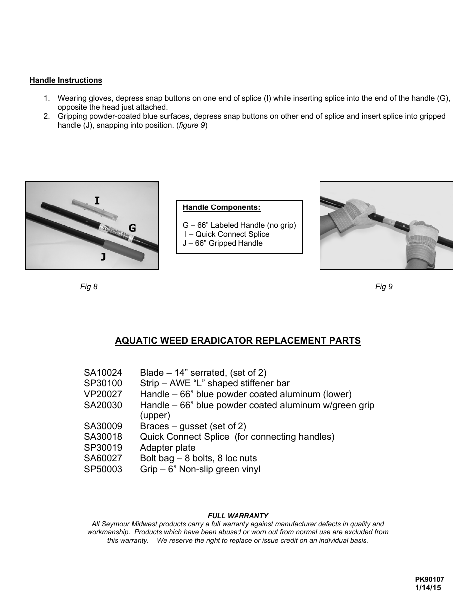 Seymour Midwest Aquatic Weed Eradicator [AWE](PK90107) User Manual | Page 2 / 2