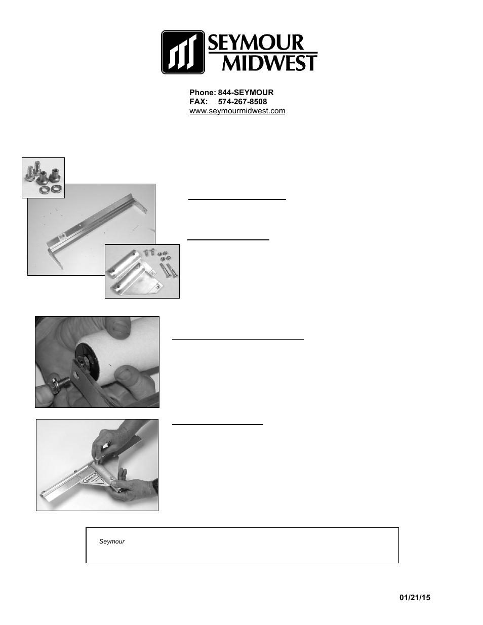 Seymour Midwest Heavy-Duty Aluminum Frame(PK90444) User Manual | 2 pages