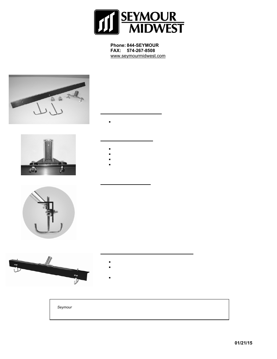 Seymour Midwest Sled Style Gauge Rake(PK90453) User Manual | 1 page