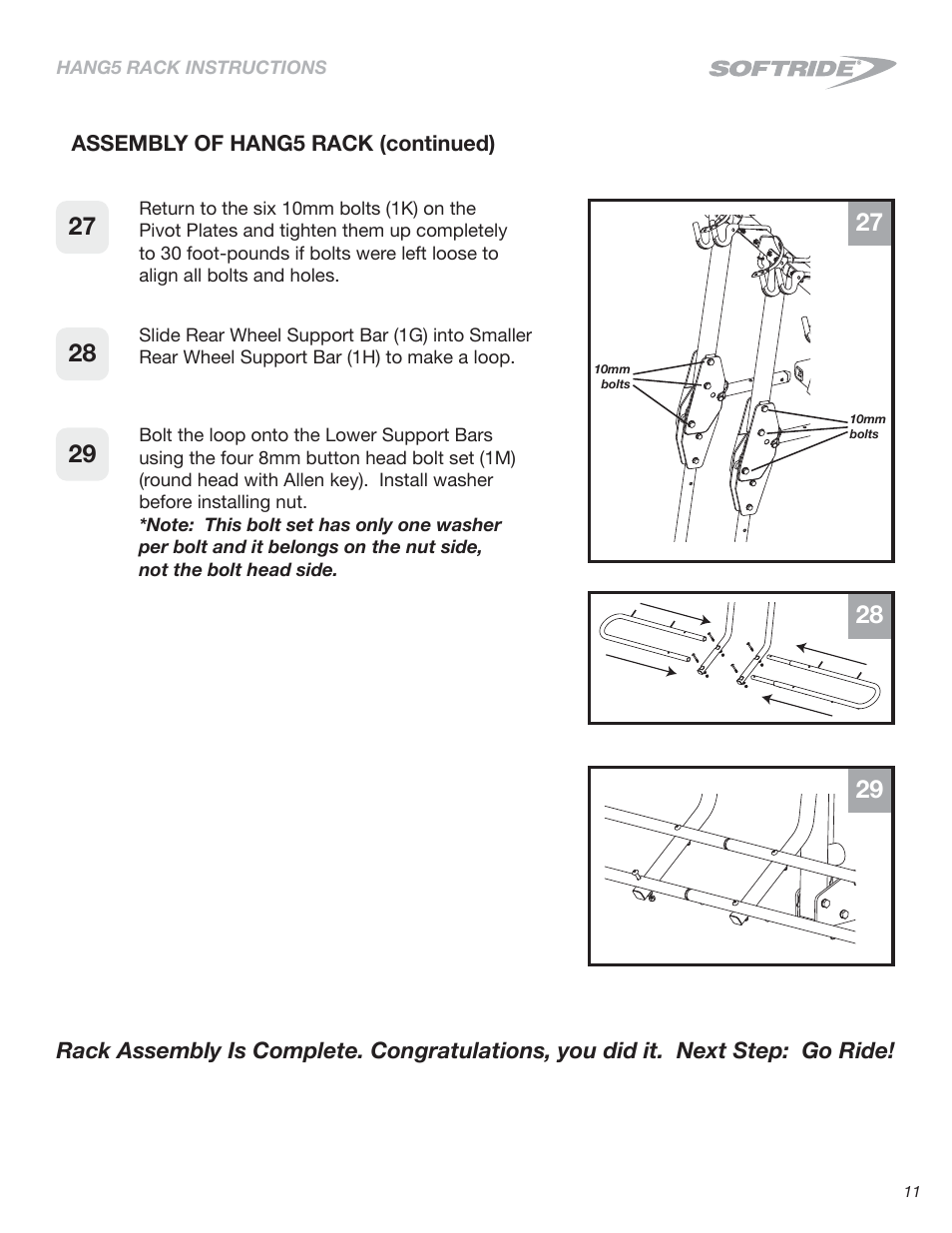 Softride 26496 Hang5 bike rack (New) User Manual | Page 11 / 15