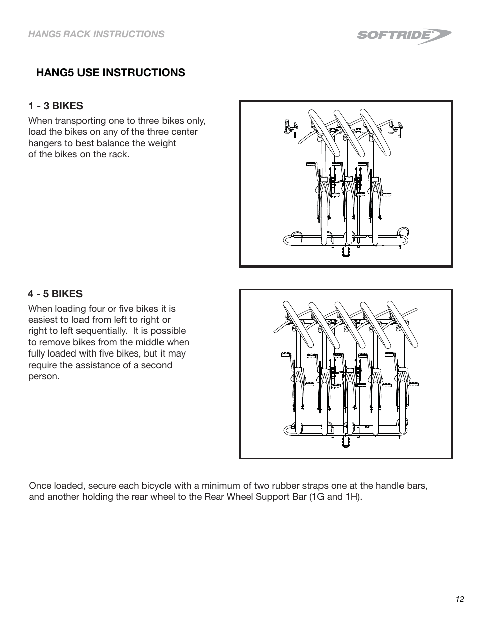 Softride 26496 Hang5 bike rack (New) User Manual | Page 12 / 15