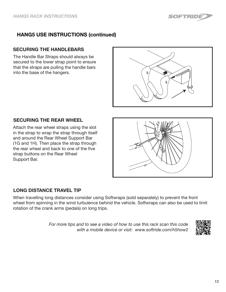 Softride 26496 Hang5 bike rack (New) User Manual | Page 13 / 15