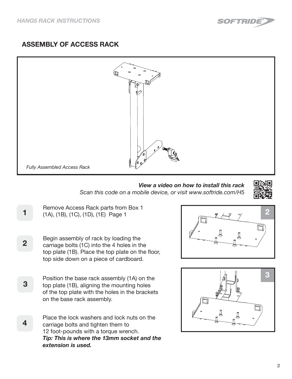 Softride 26496 Hang5 bike rack (New) User Manual | Page 3 / 15