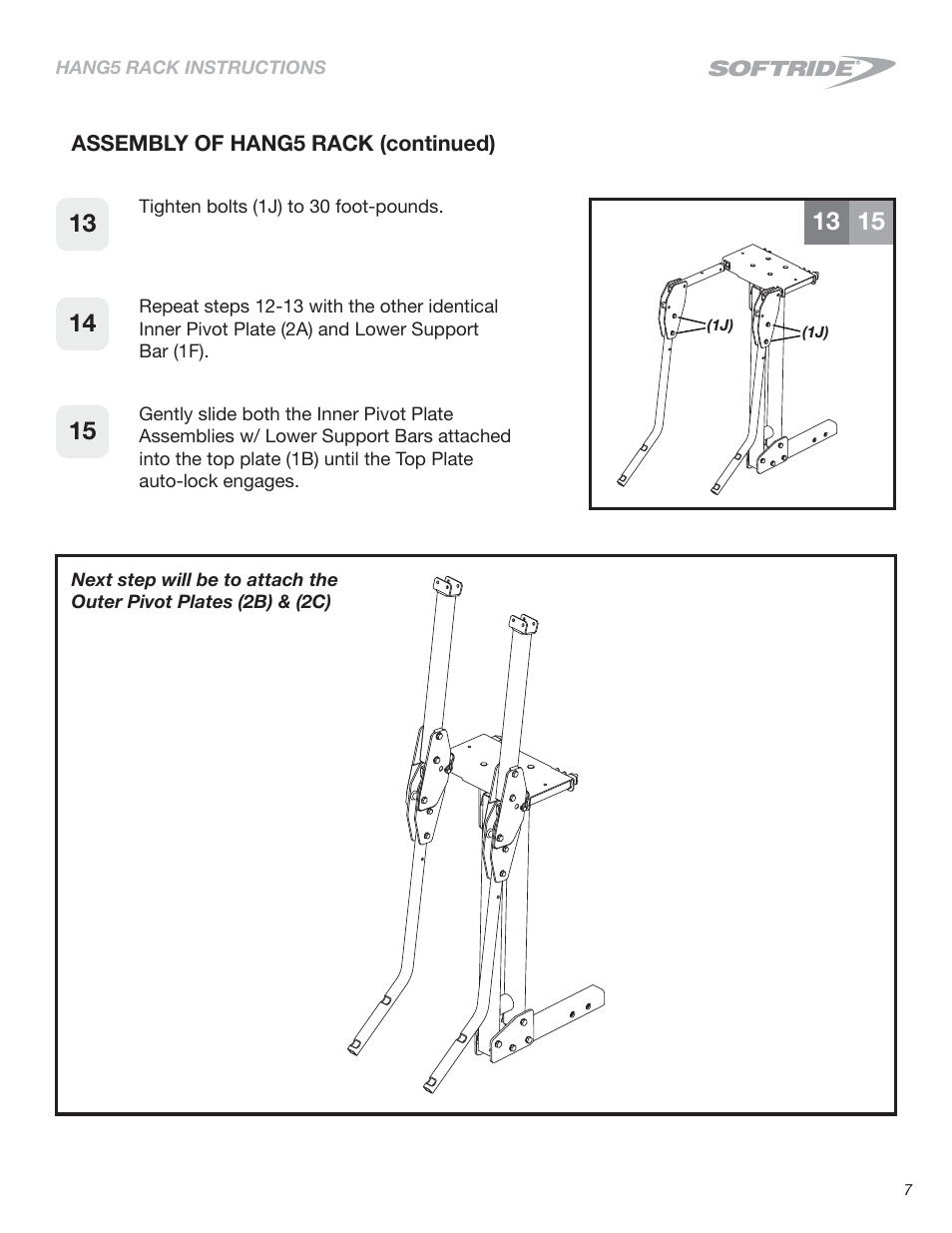 Softride 26496 Hang5 bike rack (New) User Manual | Page 7 / 15