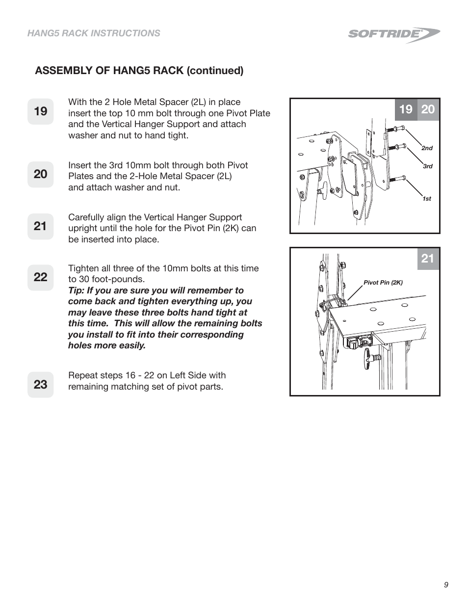 Softride 26496 Hang5 bike rack (New) User Manual | Page 9 / 15