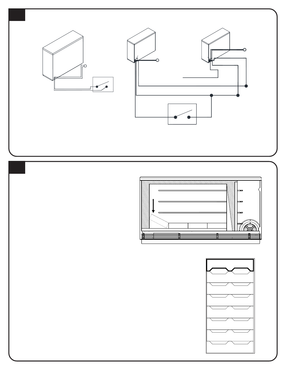 Low voltage connections for direct wired controls, Brick loading | Steffes 2106 Simplified Installation Guide User Manual | Page 3 / 4