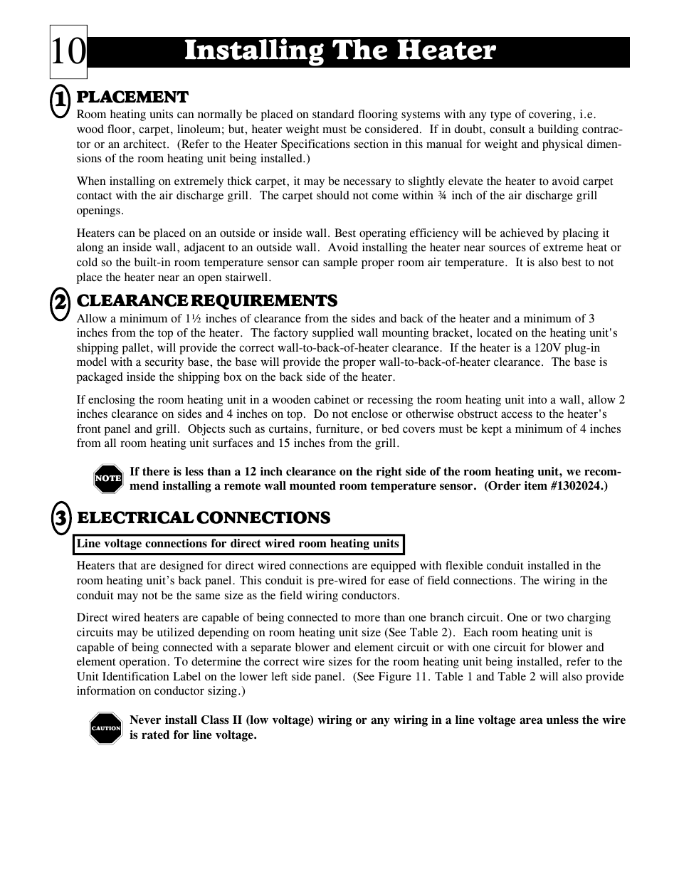 Installing the heater | Steffes 2006 User Manual | Page 11 / 35