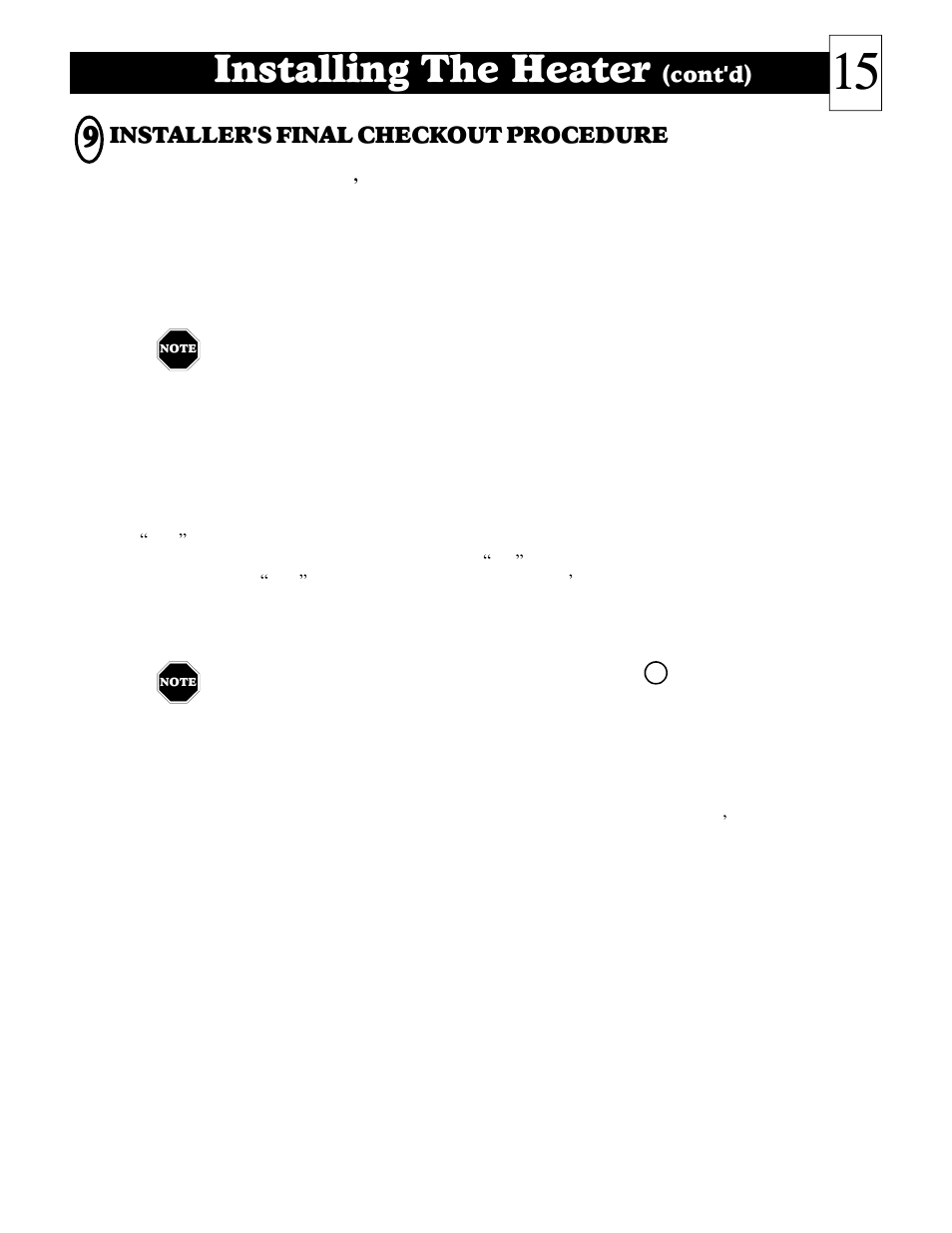 Installing the heater | Steffes 2006 User Manual | Page 16 / 35