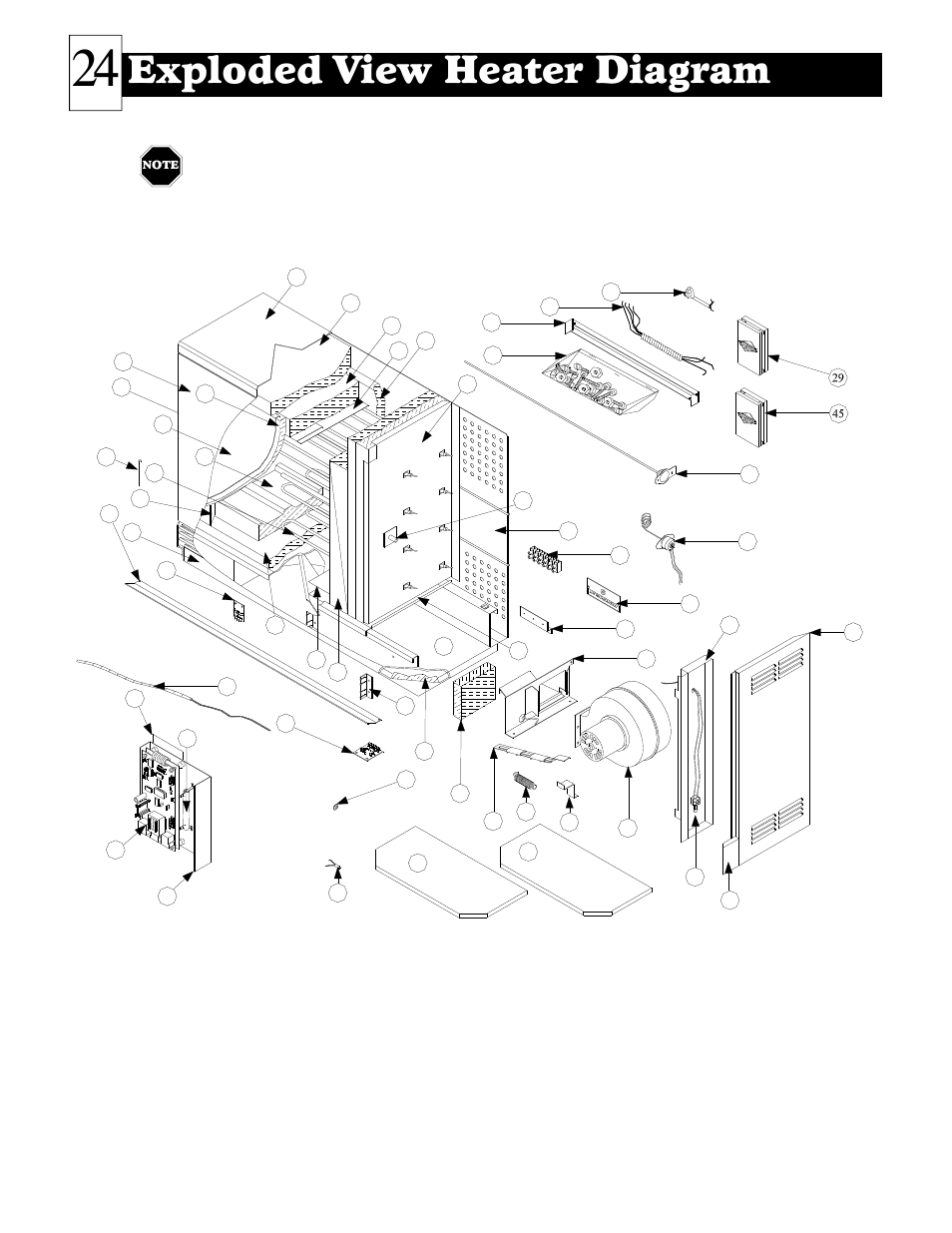 Exploded view heater diagram | Steffes 2006 User Manual | Page 25 / 35