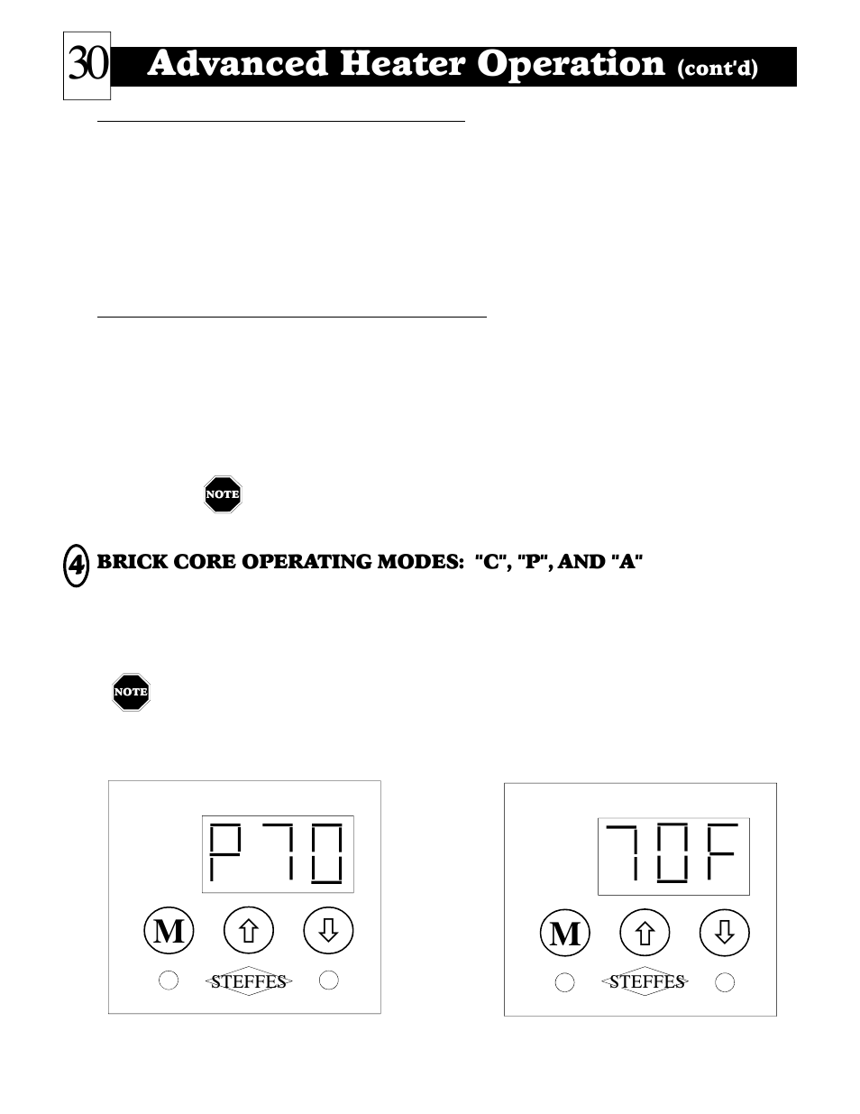 Advanced heater operation | Steffes 2006 User Manual | Page 31 / 35