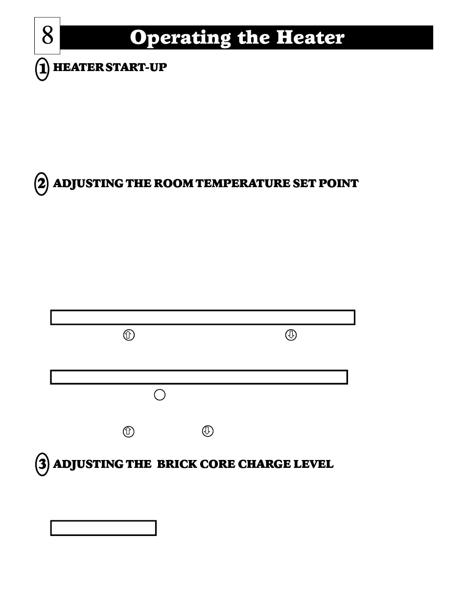 Operating the heater | Steffes 2006 User Manual | Page 9 / 35