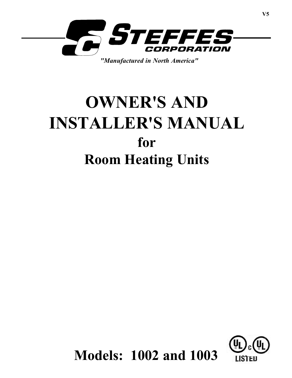 Steffes 1003 User Manual | 32 pages