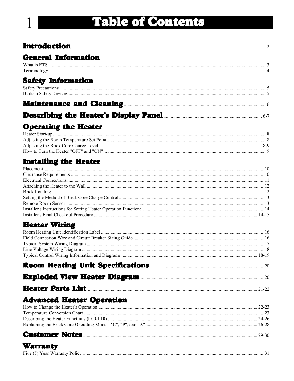 Steffes 1003 User Manual | Page 2 / 32