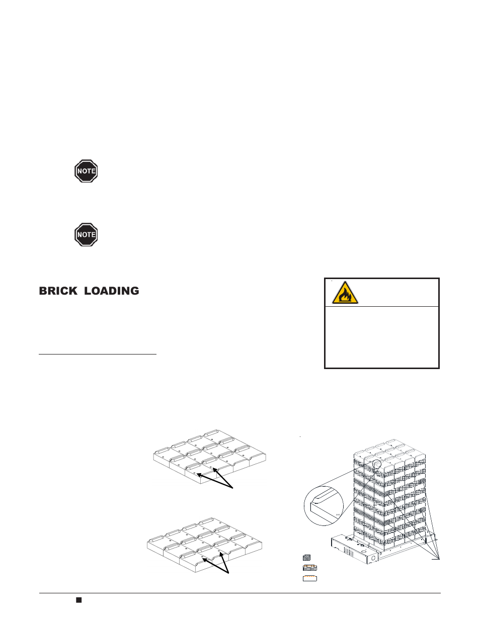 Warning, Brick loading | Steffes 4140 Owner & Installers Manual User Manual | Page 12 / 40