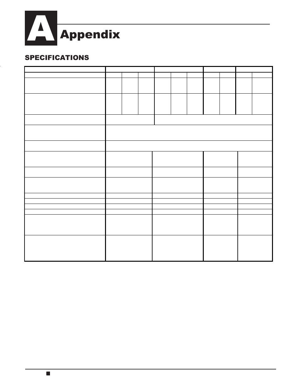 Appendix, Specifications | Steffes 4140 Owner & Installers Manual User Manual | Page 24 / 40