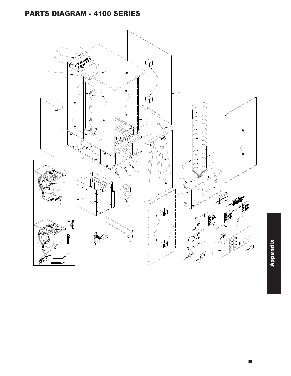 Parts diagram - 4100 series, Appendix | Steffes 4140 Owner & Installers Manual User Manual | Page 29 / 40