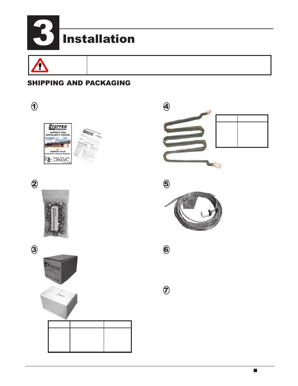 Installation, Caution | Steffes 4140 Owner & Installers Manual User Manual | Page 9 / 40