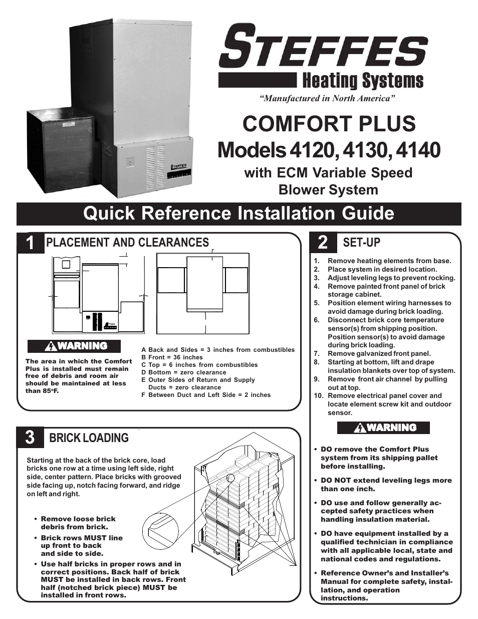 Steffes 4140 Simplified Installation Guide User Manual | 4 pages