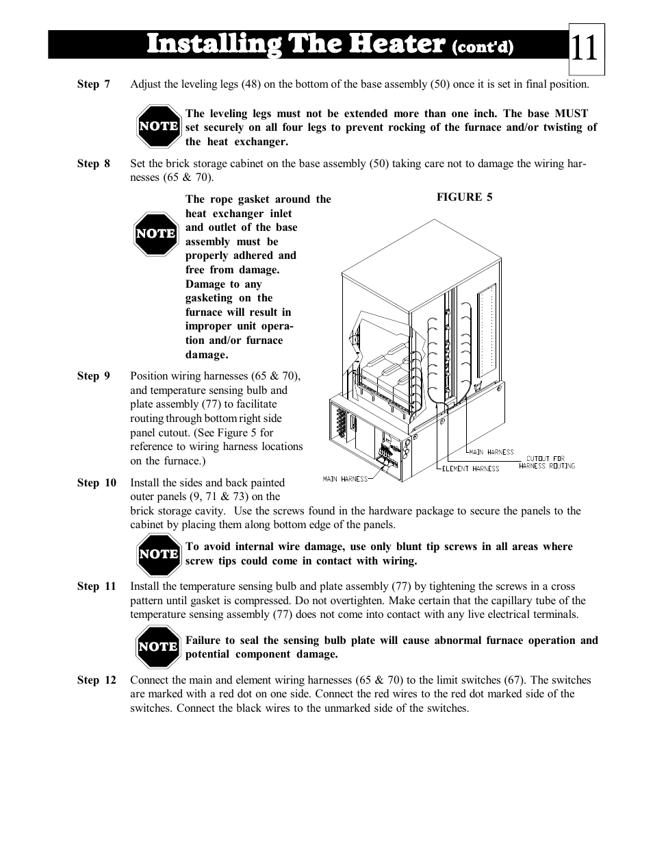 Installing the heater | Steffes DLF40B User Manual | Page 12 / 36