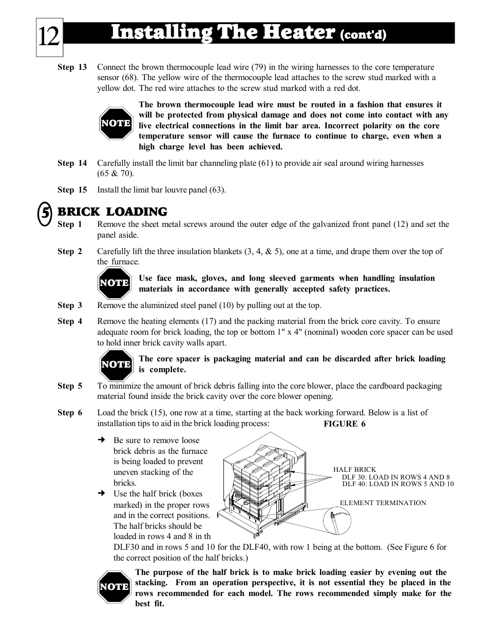 Installing the heater | Steffes DLF40B User Manual | Page 13 / 36