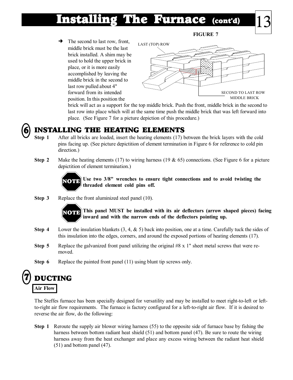 Installing the furnace | Steffes DLF40B User Manual | Page 14 / 36