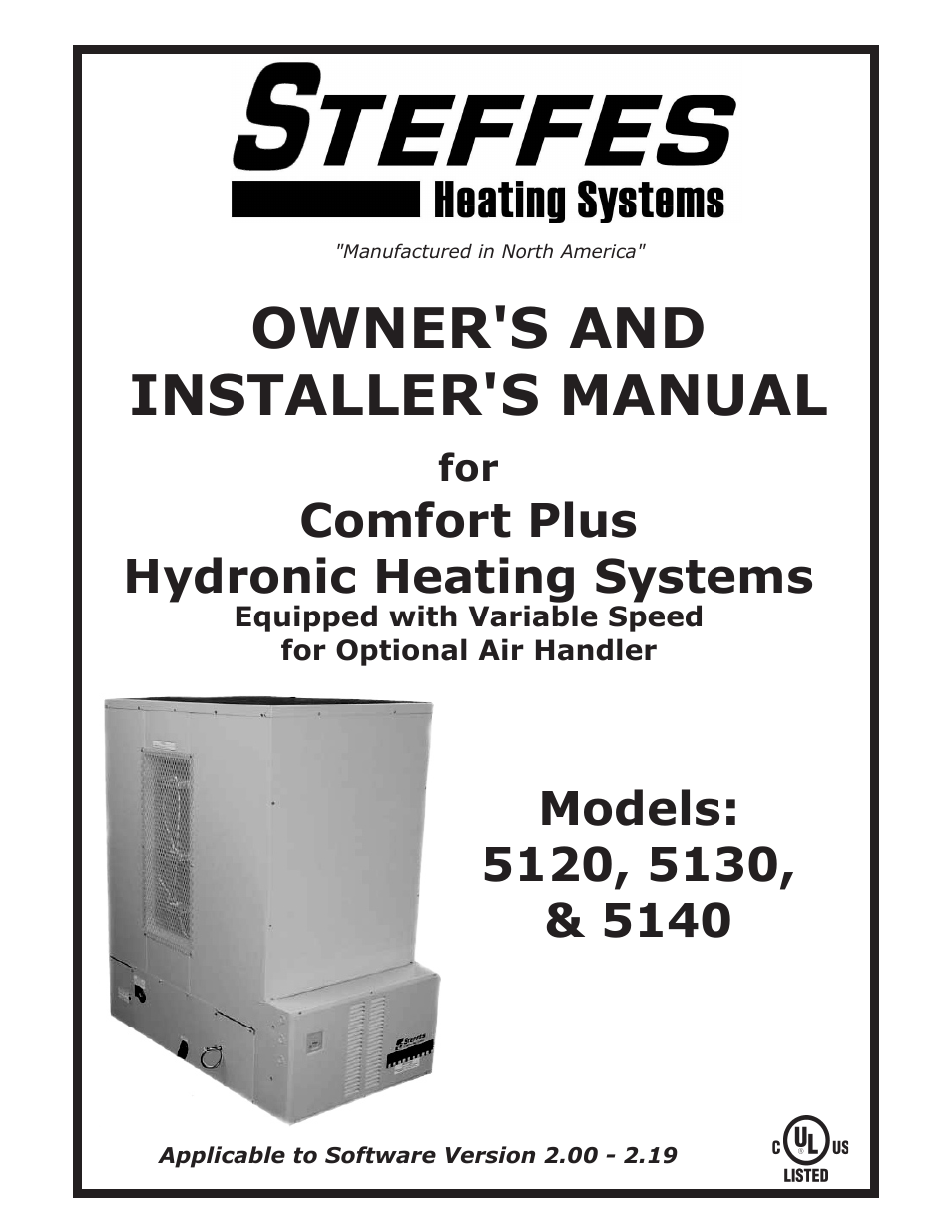 Steffes 5140 Owner & Installers Manual User Manual | 40 pages