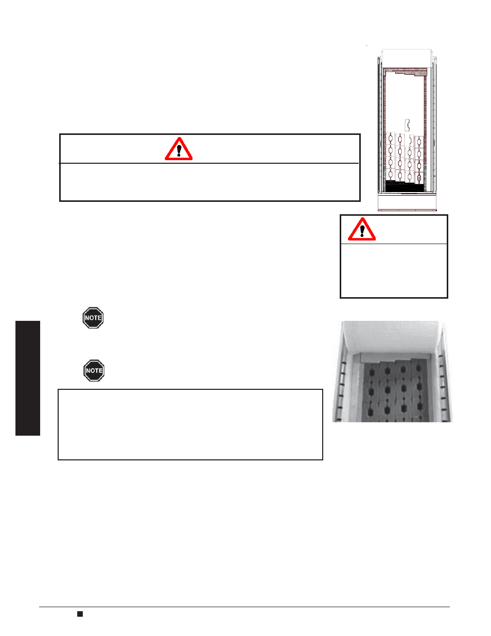 Warning, Caution, Brick loading | Steffes 8188 User Manual | Page 16 / 36