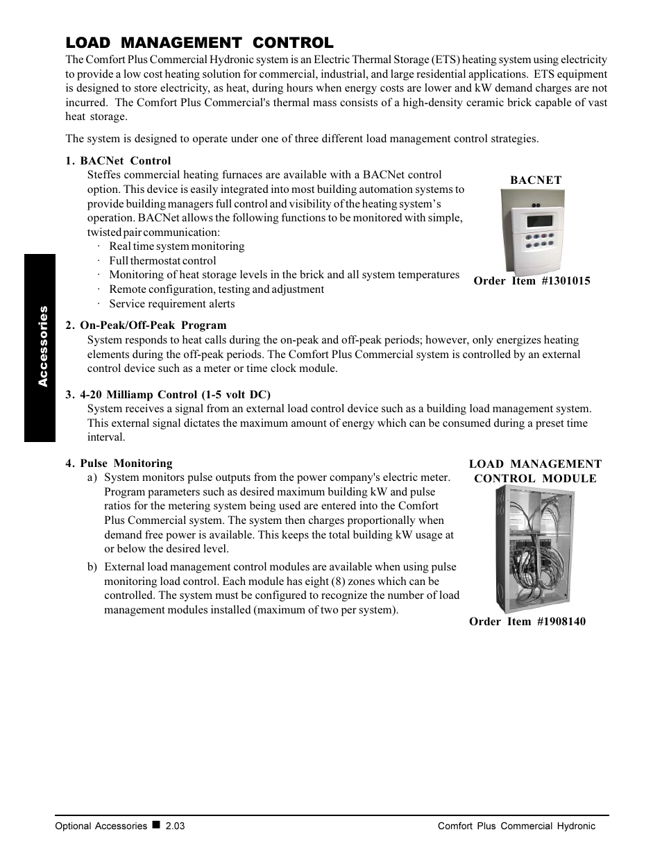 Load management control | Steffes 7140 User Manual | Page 10 / 46