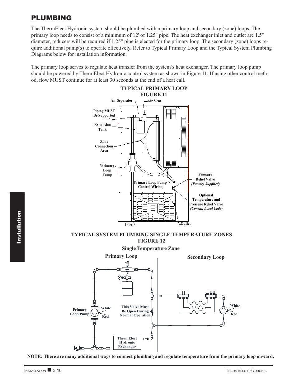 Primary loop secondary loop, Plumbing | Steffes 9180 User Manual | Page 20 / 36